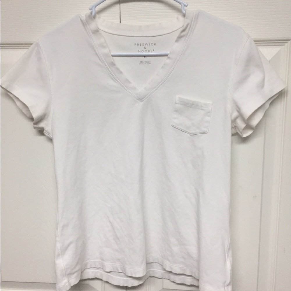 Preswick & Moor Freedom Rib ShortSleeve V-neck top